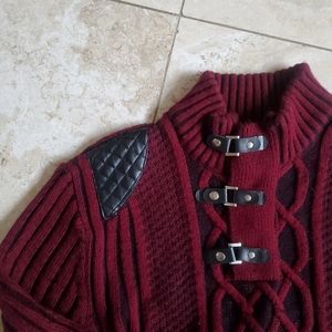EUC LCR black edition menswear sz L burgundy sweater